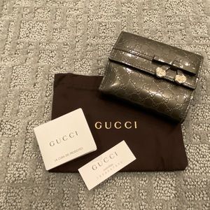 Gucci Patent Compact Wallet